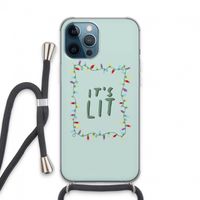 It's Lit: iPhone 13 Pro Max Transparant Hoesje met koord