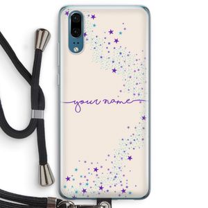 Sterren: Huawei P20 Transparant Hoesje met koord
