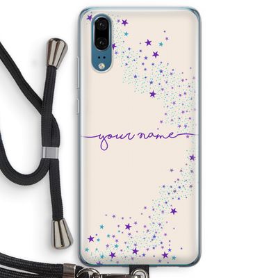 Sterren: Huawei P20 Transparant Hoesje met koord