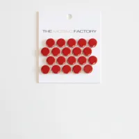 The Mosaic Factory Venice Pennyround Mozaiek Tegel Rond - Rood Porselein Geglazuurd 315x294 mm