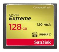 SanDisk CF Extreme 128GB flashgeheugen CompactFlash