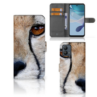 Motorola Moto G53 Telefoonhoesje met Pasjes Cheetah