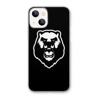 Angry Bear (black): iPhone 13 Transparant Hoesje