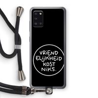 Vriendelijkheid: Samsung Galaxy A31 Transparant Hoesje met koord