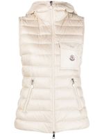 Moncler gilet matelassé à logo imprimé - Tons neutres