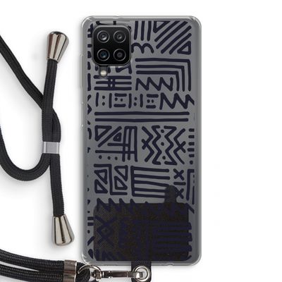Marrakech print: Samsung Galaxy A12 Transparant Hoesje met koord