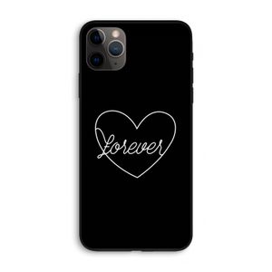 Forever heart black: iPhone 11 Pro Max Biologisch afbreekbaar hoesje