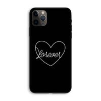 Forever heart black: iPhone 11 Pro Max Biologisch afbreekbaar hoesje