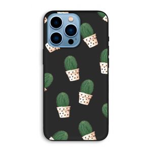 Cactusprint roze: iPhone 13 Pro Max Biologisch afbreekbaar hoesje
