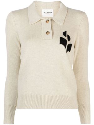 MARANT ÉTOILE polo Nola en maille - Tons neutres