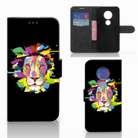 Motorola Moto G7 | G7 Plus Leuk Hoesje Lion Color - thumbnail