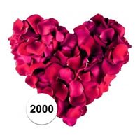 Bordeaux rode rozenblaadjes 2000 stuks   -