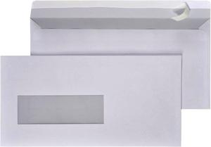 25 Zelfklevende enveloppen met venster links EA5/6 110 x 220 mm