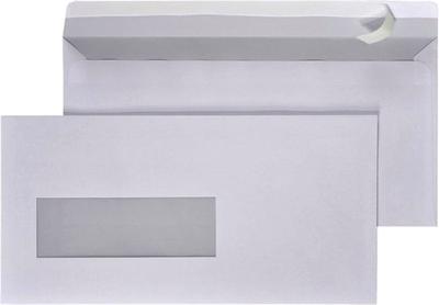 25 Zelfklevende enveloppen met venster links EA5/6 110 x 220 mm