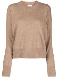 P.A.R.O.S.H. fine-knit cashmere sweatshirt - Marron