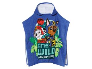 Kinder poncho of handdoek (Poncho/blauw)