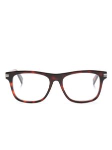 Zegna lunettes de vue à monture rectangulaire - Marron