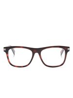 Zegna lunettes de vue à monture rectangulaire - Marron