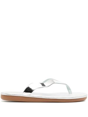 Ancient Greek Sandals sandales Laconia en cuir - Argent