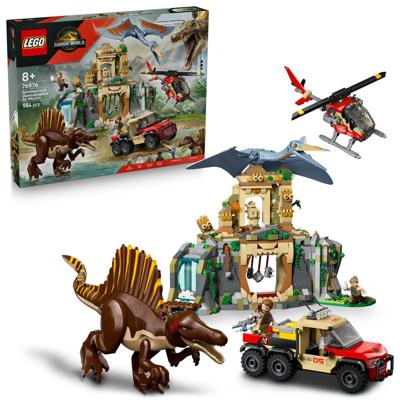 LEGO Jurassic World Spinosaurus en Quetzalcoatlus luchtmissie 76976