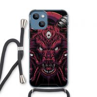 Hell Hound and Serpents: iPhone 13 mini Transparant Hoesje met koord