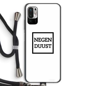 Negenduust vierkant: Xiaomi Redmi Note 10 5G Transparant Hoesje met koord