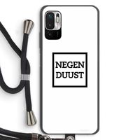 Negenduust vierkant: Xiaomi Redmi Note 10 5G Transparant Hoesje met koord