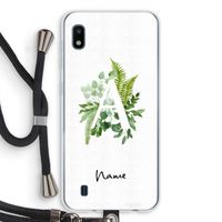 Green Brush: Samsung Galaxy A10 Transparant Hoesje met koord