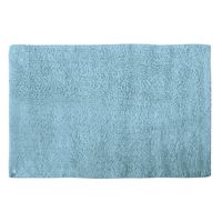 MSV Badkamerkleedje/badmat tapijt voor de vloer - lichtblauw - 40 x 60 cm   -