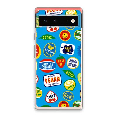 Fruitsticker: Google Pixel 6 Transparant Hoesje