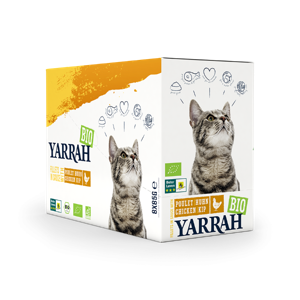 Yarrah bio kattenvoer pouch filets in saus kip 14x85gr
