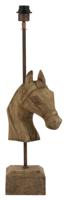 Light & Living Tafellamp Horse Mangohout, 68cm (excl. kap) - Bruin