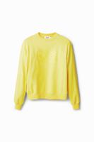 Sweatshirt met Desigual-logo - YELLOW - L