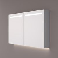 Spiegelkast SPK52000 | 120x70x14 cm | 2 Deuren | Directe LED verlichting | Aluminium | Met spiegelverwarming Spiegelkast SPK52000 | 120x70x14 cm | 2 Deuren | Directe LED verlichting | Aluminium | Met spiegelverwarming