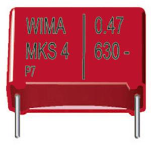 Wima MKS4O133306B00KSSD 1 stuk(s) MKS-foliecondensator Radiaal bedraad 0.33 µF 1000 V/DC 10 % 27.5 mm (l x b x h) 31.5 x 11 x 21 mm