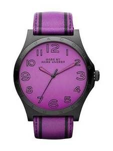 Horlogeband Marc by Marc Jacobs MBM1232 Leder Paars 22mm