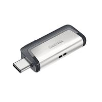 SanDisk Drive USB Ganda Ultra Tipe-C 256 GB USB flash drive USB Type-A / USB Type-C 3.2 Gen 1 (3.1 Gen 1) Grijs, Zilver - thumbnail