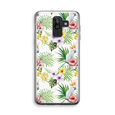 Gele kuif: Samsung Galaxy J8 (2018) Transparant Hoesje