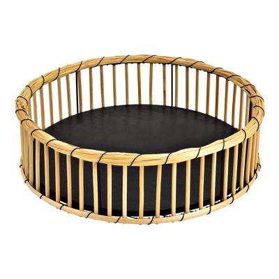 Dienblad van wilgentenen en metaal, naturel (B/H/D) 33x10x33cm