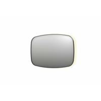 Spiegel INK SP30 120x4x80 cm incl. Indirect LED-Verlichting Rondom en Spiegelverwarming Geborsteld Metal Black