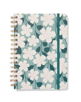 HEMA Notitieboek A5 gelinieerd bloemen (multi)