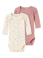 Name It Name It Meisjes Bodysuits NBFBODY Hartjes 2-Pack - thumbnail