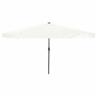 VidaXL Tuinparasol zand en antraciet 395 x 395 x 245 cm polyester