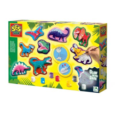 SES gieten en schilderen - dino fantasie