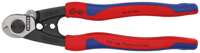 Knipex Staaldraadschaar gesmeed | Meer-componentengrepen | Lengte 190 mm | Zelfbedieningskaart/blister - 95 62 190 SB