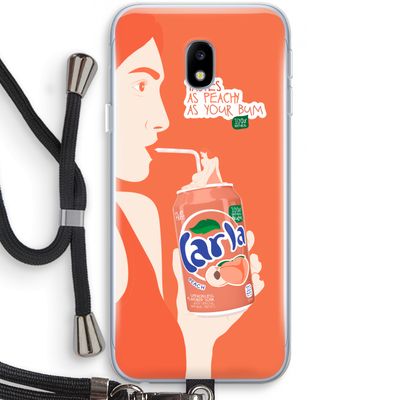 Peach please!: Samsung Galaxy J3 (2017) Transparant Hoesje met koord