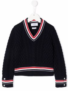 Thom Browne Kids pull RWB Cricket Cable - Bleu