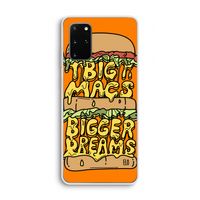 Big Macs Bigger Dreams: Samsung Galaxy S20 Plus Transparant Hoesje Big Macs Bigger Dreams: Samsung Galaxy S20 Plus Transparant Hoesje