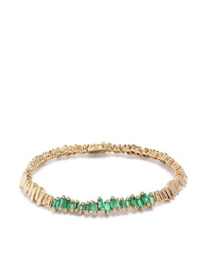 Suzanne Kalan bracelet New ID en or 18ct à ornements - Vert