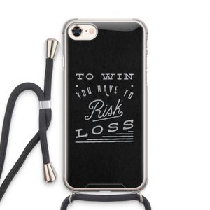 Risk loss: iPhone 8 Transparant Hoesje met koord